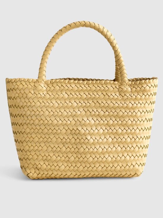 Madewell Handbags - NWT Madewell Signature Woven Mini Tote in Yellow Clay